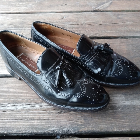 Johnston Murphy Men's 10D/B Back Kiltie Tassel Wingtip Brogue USA  Shoes A7pm - Picture 2 of 8